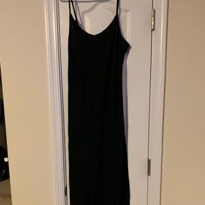 Black maxi tank dress
